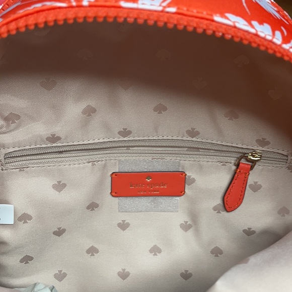 Orange Floral Kate Spade Backpack ♠️ - Picture 4 of 5